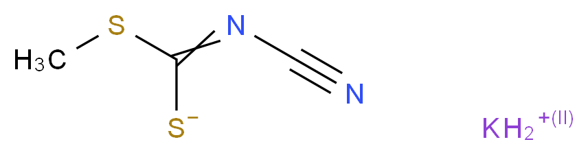 Potassium methyl N-cyanocarbonodithioimidate 98%_分子结构_CAS_10191-61-4)