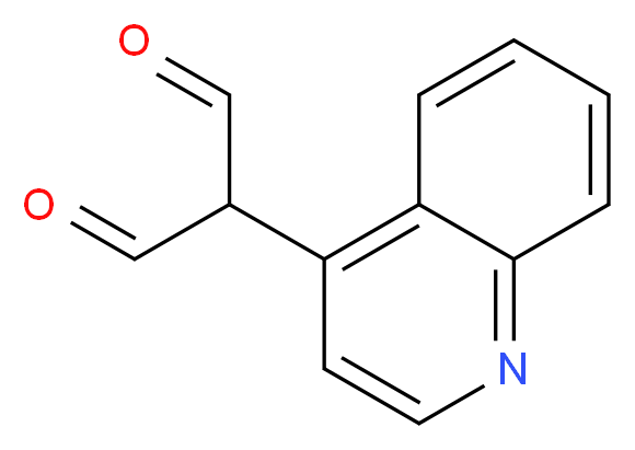 2-(quinolin-4-yl)propanedial_分子结构_CAS_)
