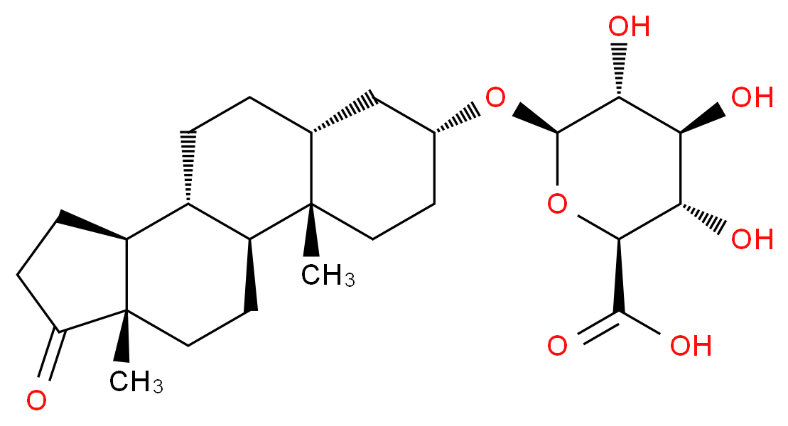 5β-Androsterone β-D-Glucuronide_分子结构_CAS_3602-09-3)