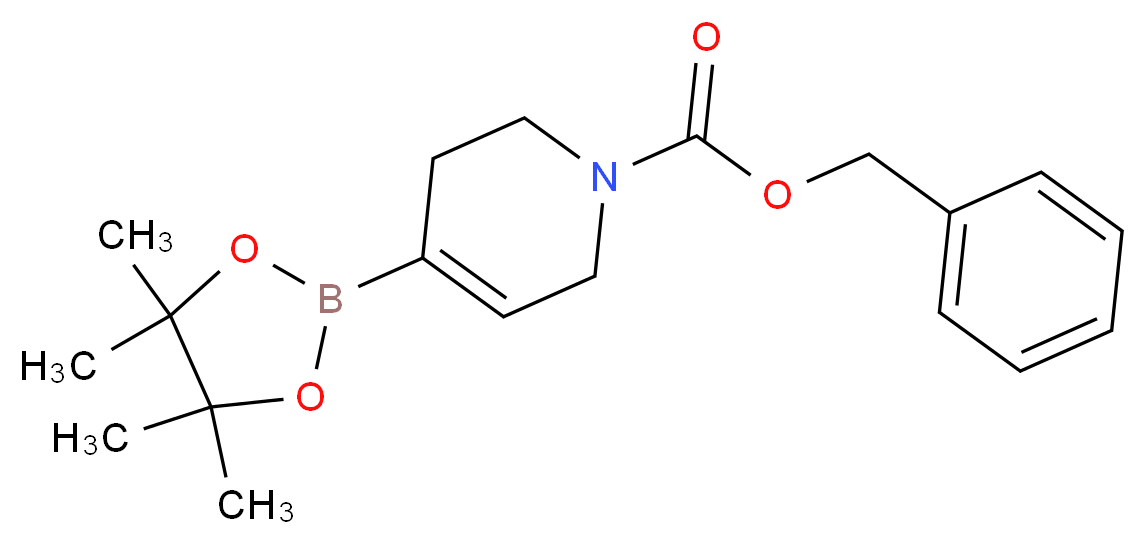 Benzyl 4-(4,4,5,5-tetramethyl-1,3,2-dioxaborolan-2-yl)-5,6-dihydropyridine-1(2H)-carboxylate_分子结构_CAS_286961-15-7)