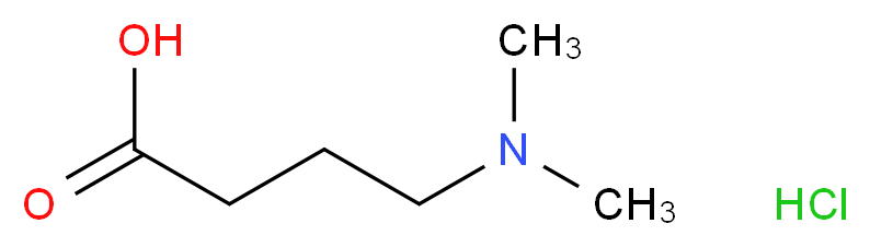 4-Dimethylaminobutyric acid hydrochloride_分子结构_CAS_69954-66-1)