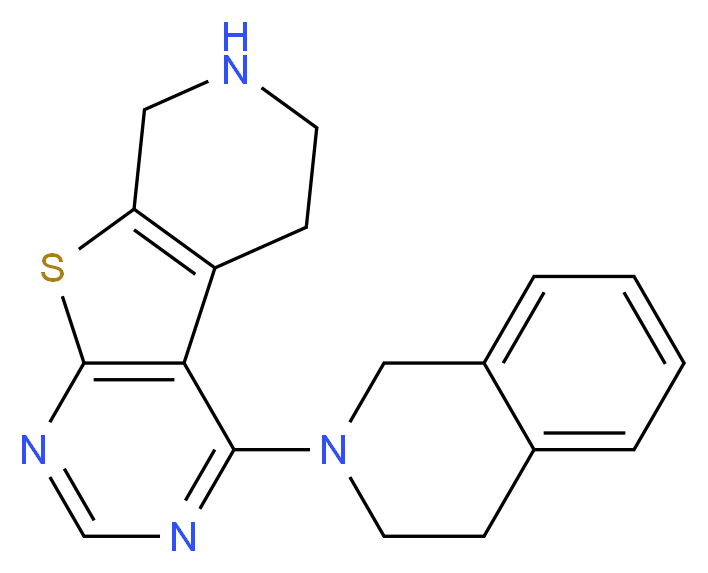 4-(3,4-dihydroisoquinolin-2(1H)-yl)-5,6,7,8-tetrahydropyrido[4',3':4,5]thieno[2,3-d]pyrimidine_分子结构_CAS_)
