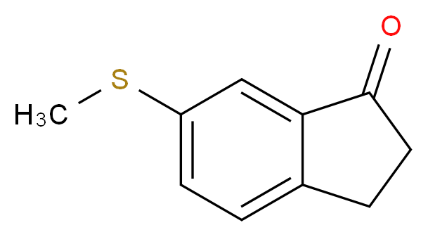 6-(甲硫基)-1-茚酮_分子结构_CAS_138485-82-2)