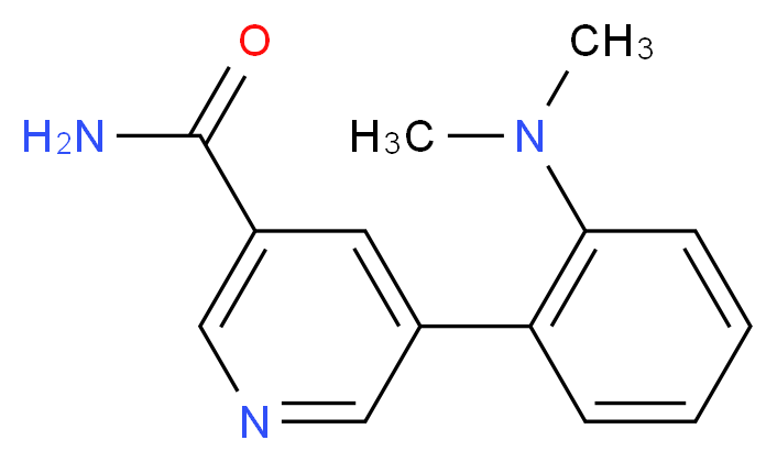 5-[2-(dimethylamino)phenyl]nicotinamide_分子结构_CAS_)