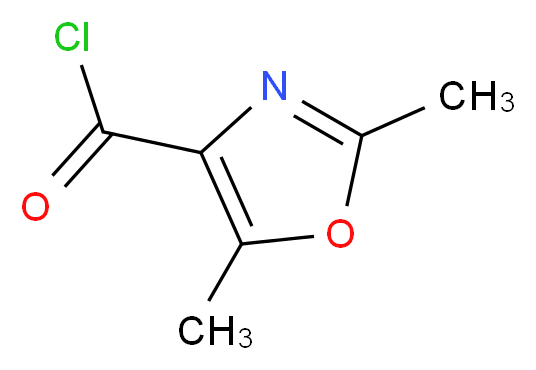 2,5-Dimethyl-1,3-oxazole-4-carbonyl chloride 97%_分子结构_CAS_197719-27-0)
