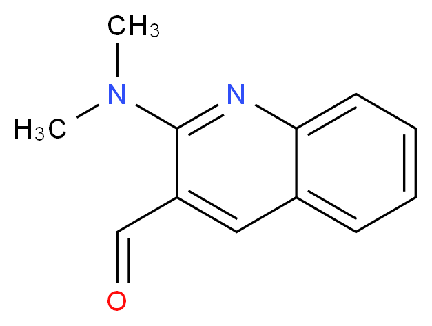 2-Dimethylamino-quinoline-3-carbaldehyde_分子结构_CAS_)
