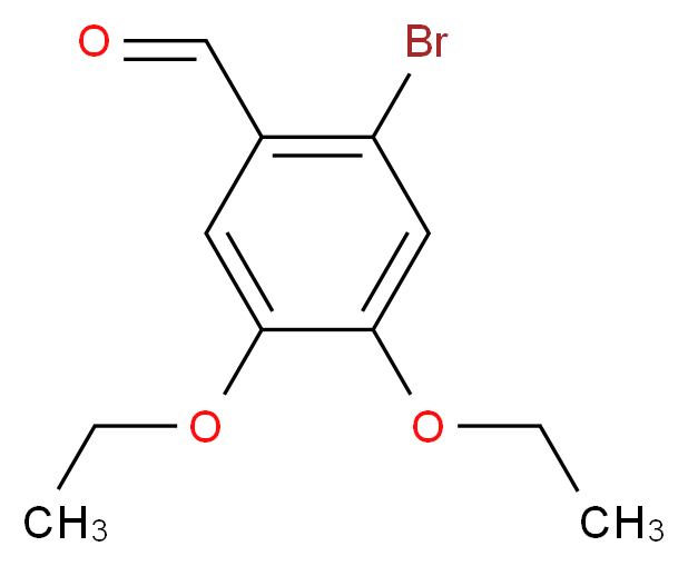 2-Bromo-4,5-diethoxybenzaldehyde_分子结构_CAS_91335-51-2)