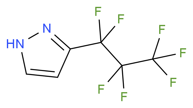 3-(heptafluoropropyl)-1H-pyrazole_分子结构_CAS_158148-63-1