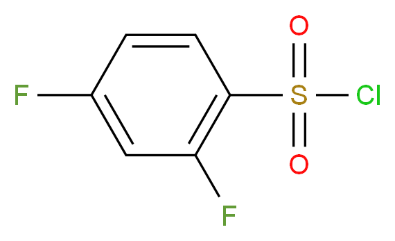 2,4-difluorobenzene-1-sulfonyl chloride_分子结构_CAS_13918-92-8)