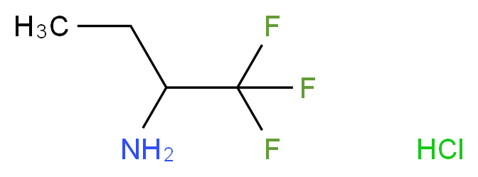 1,1,1-trifluorobutan-2-amine hydrochloride_分子结构_CAS_758-33-8