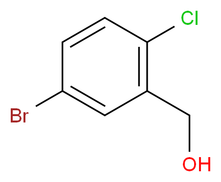 5-溴-2-氯苯甲醇_分子结构_CAS_149965-40-2)