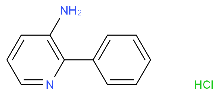 2-Phenyl-pyridin-3-ylamine hydrochloride_分子结构_CAS_219121-62-7)