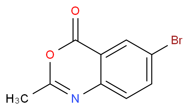 6-溴-2-甲基-4H-3,1-苯并噁嗪-4-酮_分子结构_CAS_19165-25-4)