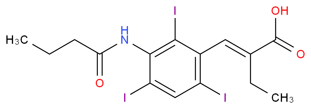 Bunamiodyl_分子结构_CAS_1233-53-0)