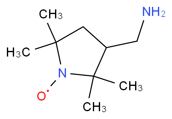 3-Aminomethyl-2,2,5,5-tetramethyl-1-pyrrolidinyloxy_分子结构_CAS_54606-49-4)