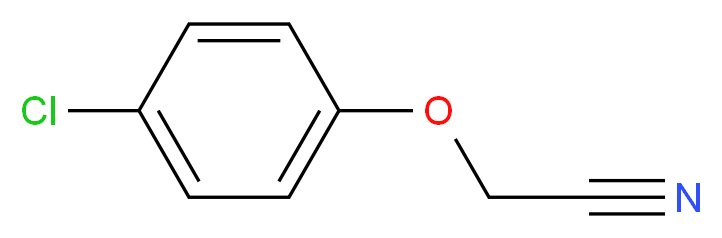 4-氯苯氧基乙腈_分子结构_CAS_3598-13-8)