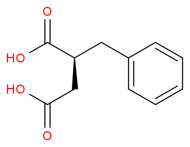 (2S)-2-benzylbutanedioic acid_分子结构_CAS_3972-36-9