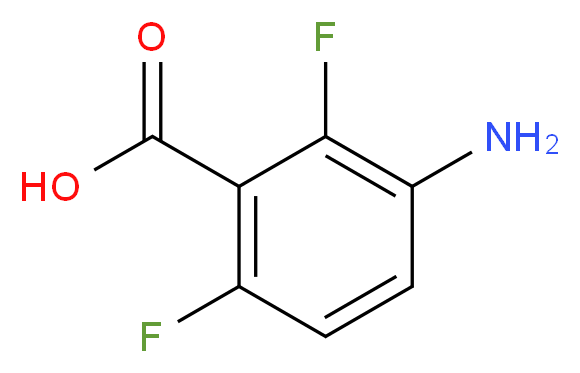 3-amino-2,6-difluorobenzoic acid_分子结构_CAS_83141-11-1