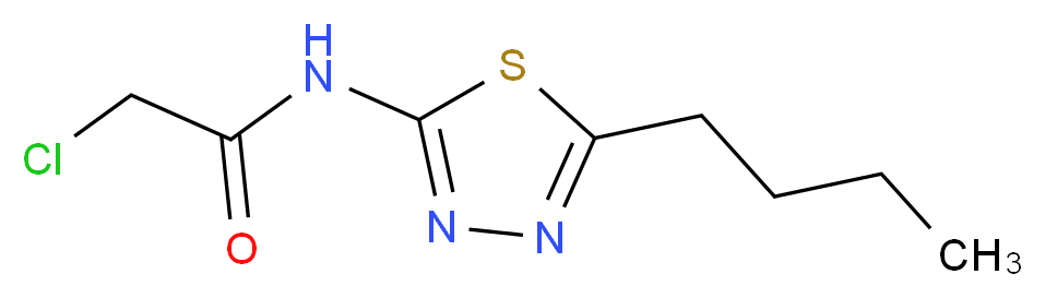 N-(5-Butyl-[1,3,4]thiadiazol-2-yl)-2-chloro-acetamide_分子结构_CAS_)