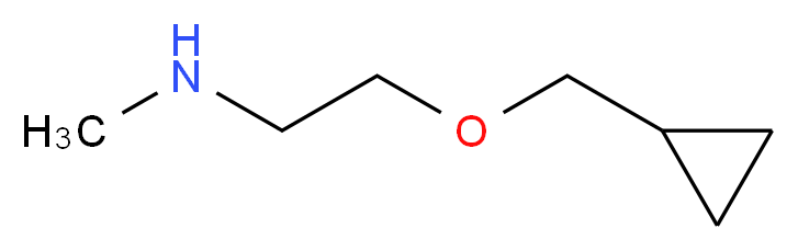 [2-(cyclopropylmethoxy)ethyl](methyl)amine_分子结构_CAS_)