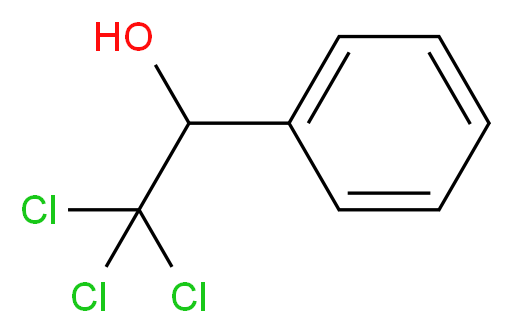 2,2,2-trichloro-1-phenylethan-1-ol_分子结构_CAS_)