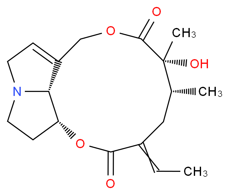 (1R,6R,7R,17R)-4-ethylidene-7-hydroxy-6,7-dimethyl-2,9-dioxa-14-azatricyclo[9.5.1.0<sup>1</sup><sup>4</sup>,<sup>1</sup><sup>7</sup>]heptadec-11-ene-3,8-dione_分子结构_CAS_130-01-8