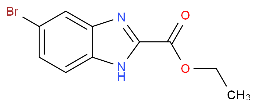 Ethyl 5-bromo-1H-benzimidazole-2-carboxylate _分子结构_CAS_144167-50-0)