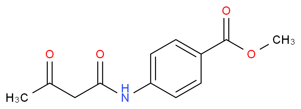 Methyl 4-(acetoacetylamino)benzenecarboxylate_分子结构_CAS_67093-75-8)