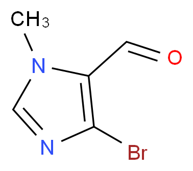 4-bromo-1-methyl-1H-imidazole-5-carbaldehyde_分子结构_CAS_141524-74-5