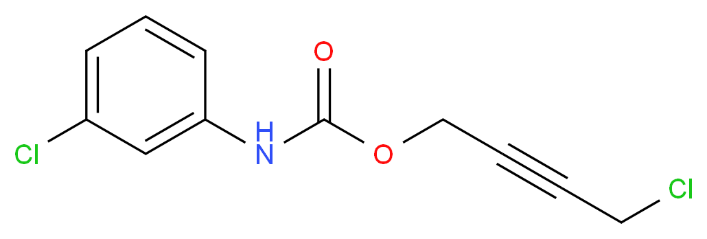 4-chlorobut-2-yn-1-yl N-(3-chlorophenyl)carbamate_分子结构_CAS_101-27-9