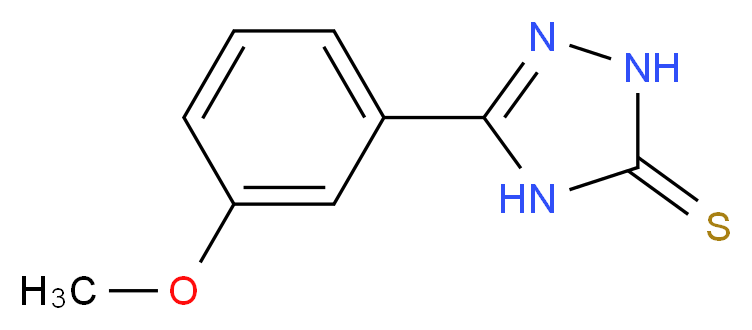 3-(3-methoxyphenyl)-4,5-dihydro-1H-1,2,4-triazole-5-thione_分子结构_CAS_419540-45-7