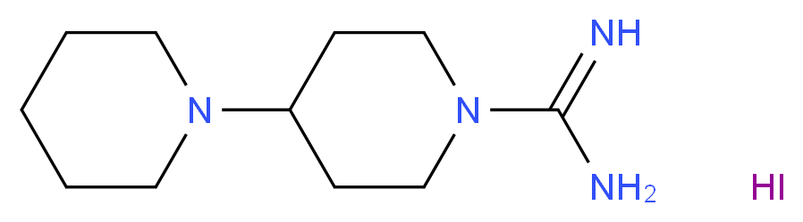 4-(piperidin-1-yl)piperidine-1-carboximidamide hydroiodide_分子结构_CAS_849776-34-7