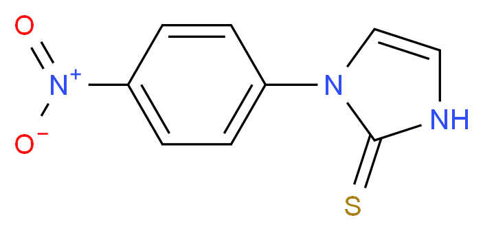 1-(4-nitrophenyl)-2,3-dihydro-1H-imidazole-2-thione_分子结构_CAS_6857-35-8