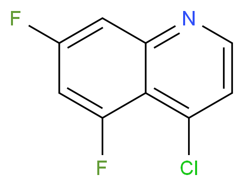 4-Chloro-5,7-difluoroquinoline_分子结构_CAS_874831-46-6)