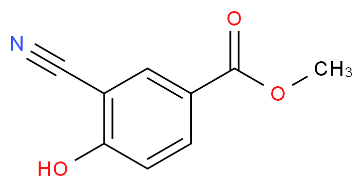 Methyl 3-cyano-4-hydroxy-benzoate_分子结构_CAS_156001-68-2)