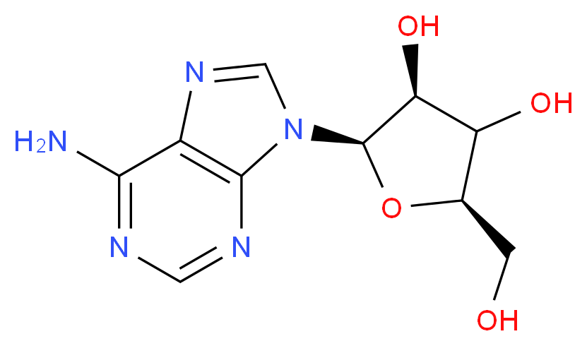 CAS_58-61-7 分子结构