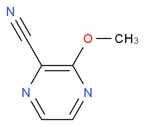 3-METHOXYPYRAZINE-2-CARBONITRILE_分子结构_CAS_75018-05-2)