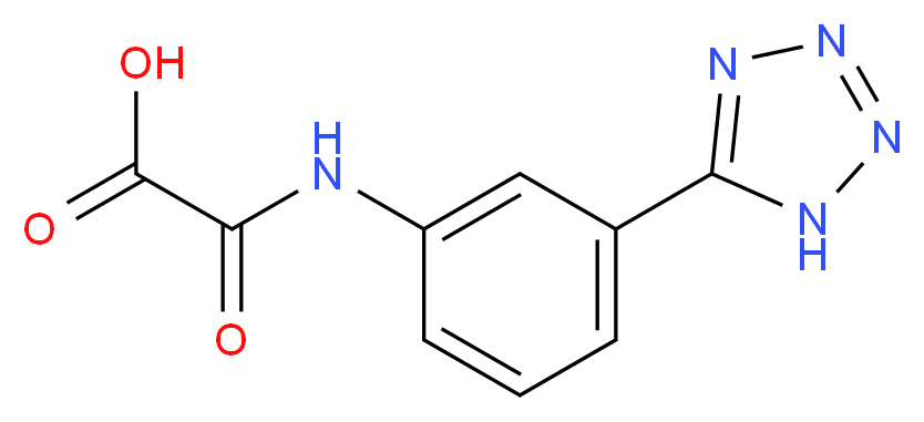 {[3-(1H-1,2,3,4-tetrazol-5-yl)phenyl]carbamoyl}formic acid_分子结构_CAS_114607-46-4