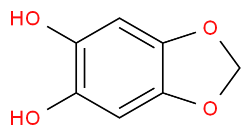 5,6-Dihydroxy-1,3-benzodioxole_分子结构_CAS_21505-20-4)