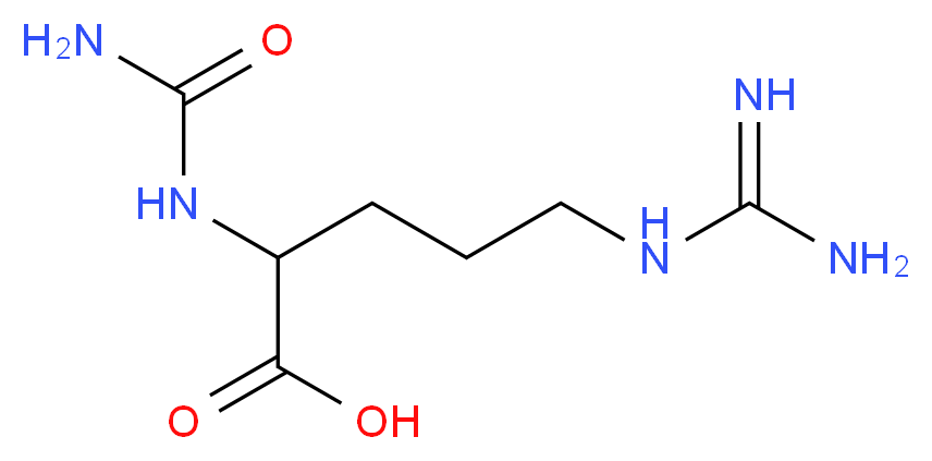 Nα-Carbamyl-L-arginine_分子结构_CAS_15920-89-5)