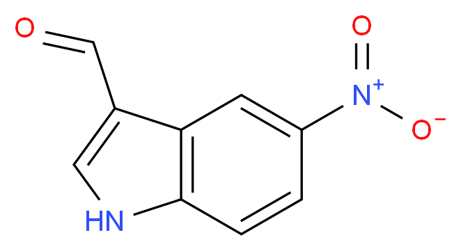 5-Nitro-1H-indole-3-carbaldehyde_分子结构_CAS_6625-96-3)