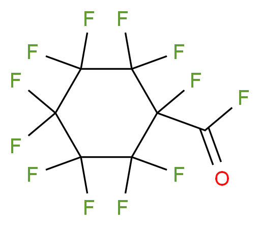 Perfluorocyclohexanecarbonyl fluoride 65%_分子结构_CAS_6588-63-2)