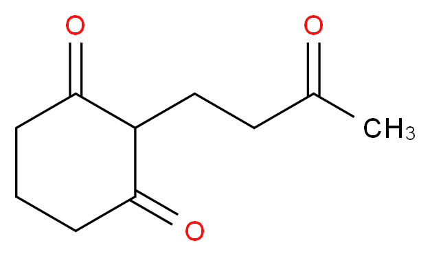 2-(3-oxobutyl)cyclohexane-1,3-dione_分子结构_CAS_)