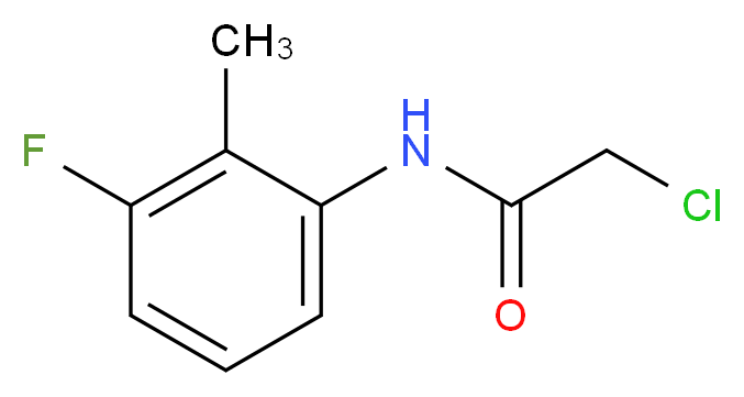 2-Chloro-N-(3-fluoro-2-methyl-phenyl)-acetamide_分子结构_CAS_)