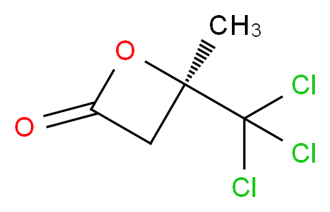 (4R)-4-methyl-4-(trichloromethyl)oxetan-2-one_分子结构_CAS_93239-42-0