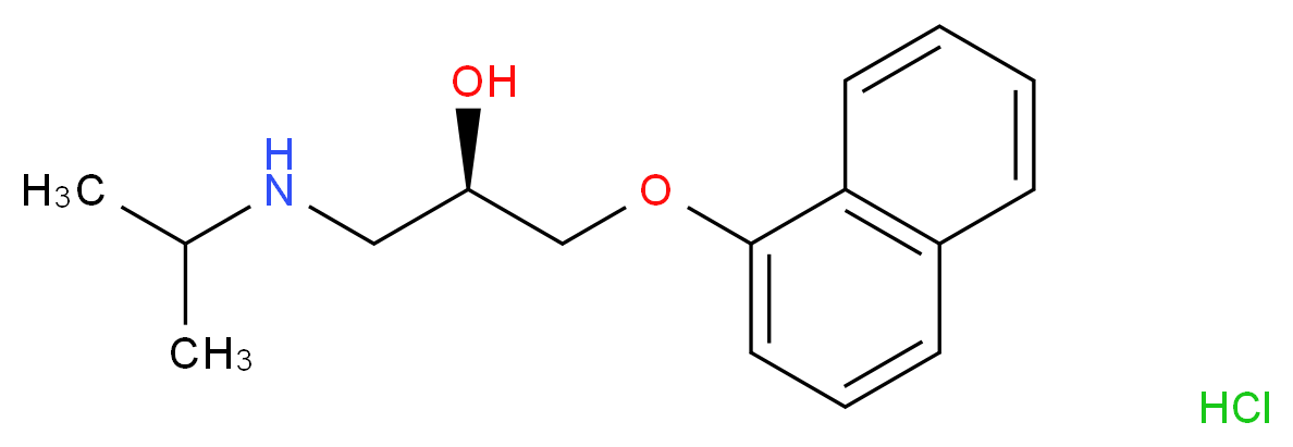 (R)-(+)-普奈洛尔 盐酸盐_分子结构_CAS_13071-11-9)