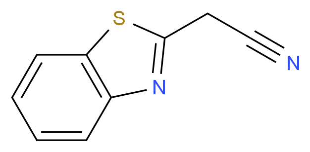 2-(1,3-benzothiazol-2-yl)acetonitrile_分子结构_CAS_56278-50-3