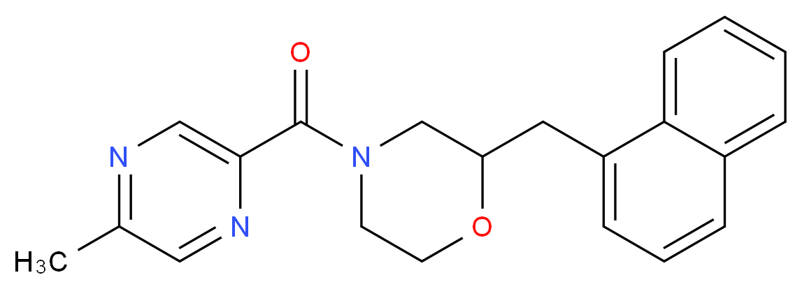 4-[(5-methyl-2-pyrazinyl)carbonyl]-2-(1-naphthylmethyl)morpholine_分子结构_CAS_)