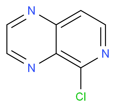 5-Chloropyrido[4,3-b]pyrazine_分子结构_CAS_214045-82-6)