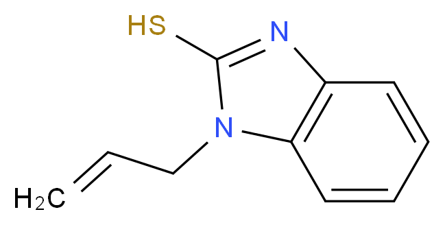 1-(prop-2-en-1-yl)-1H-1,3-benzodiazole-2-thiol_分子结构_CAS_87216-53-3